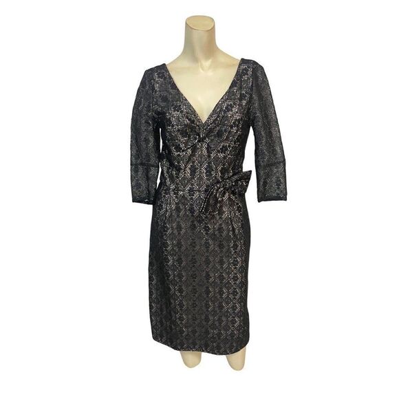 Marc by Marc Jacobs Black Lace Dress with Bow Small 4 - Picture 1 of 5
